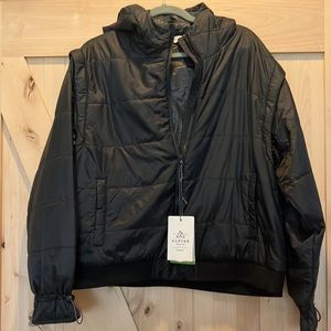 ALPINE DESIGN Women’s EcoTrail Hooded Convertible Puffer Jacket Vest. XL.